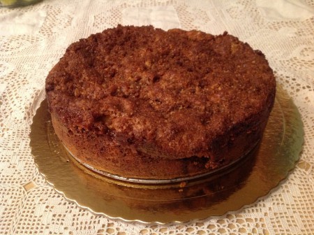 Bolo de migalhas de noz